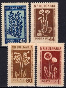ZAYIX -Bulgaria 839-842 MNH Medicinal Flowers Plants Nature 082322S174