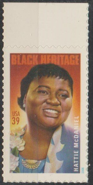 #3996, (Black Heritage) Single. Hattie McDaniel MNH, .39cent