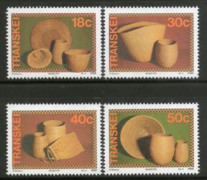 Transkei 1989 Basketry Handicraft Pottery Art Sc 121-22 MNH # 4434