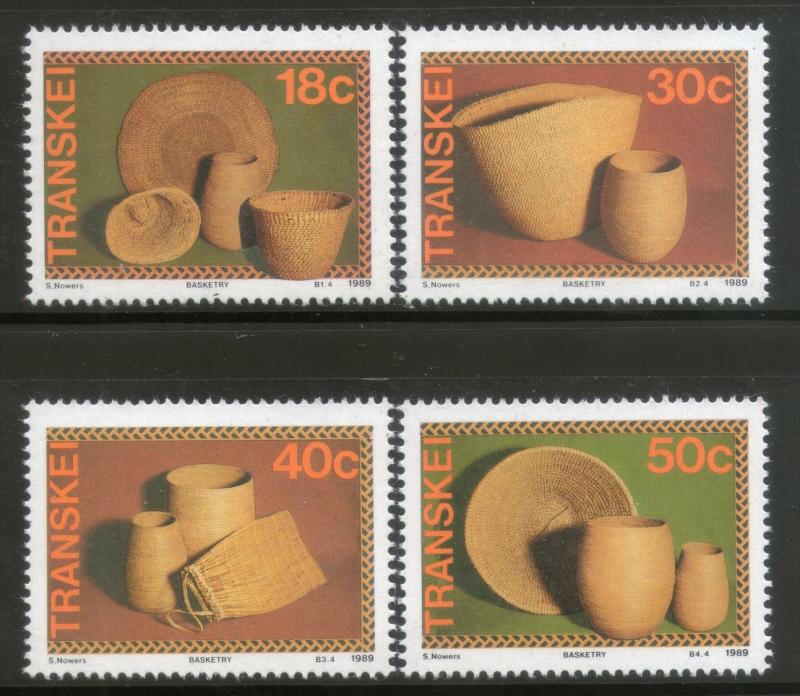 Transkei 1989 Basketry Handicraft Pottery Art Sc 121-22 MNH # 4434