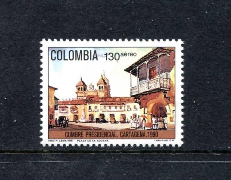 Colombia C819, MNH Presidental Summit Cartagena 1990  x23549