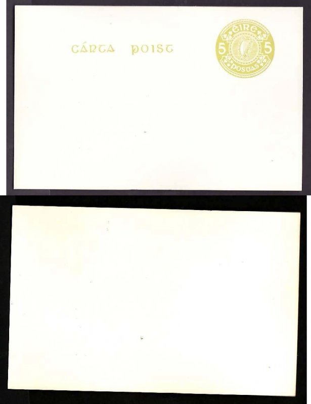 Ireland- cover-5p- id1-unused postal stationery postal card-