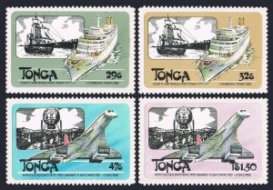 Tonga 532-535, MNH. Michel 842-845. Sea, Air Transport, 1983. Ships, Concorde.