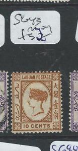 LABUAN  (PP2701B) QV CAMEO 10C  SG43  MOG