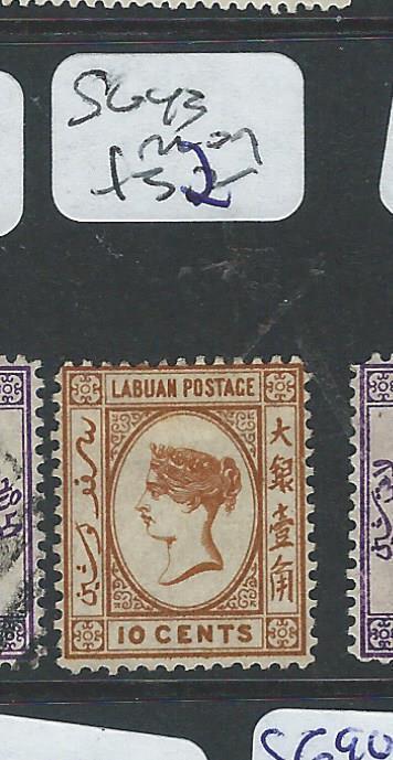 LABUAN  (PP2701B) QV CAMEO 10C  SG43  MOG