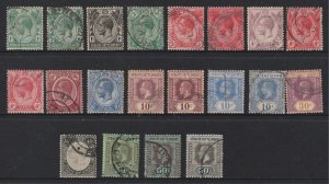 Straits Settlements a small lot of used KGV