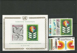 1980 United Nations UN Year Collection of Stamps. 6 MNH Sets + 1 M/S
