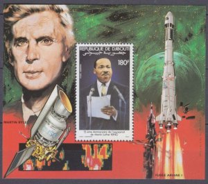 1983 Djibouti 369/B79 Nobel laureates Martin Luther King / Satellite 12,00 €