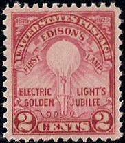 655 2 cent Edison  mint OG NH XXF