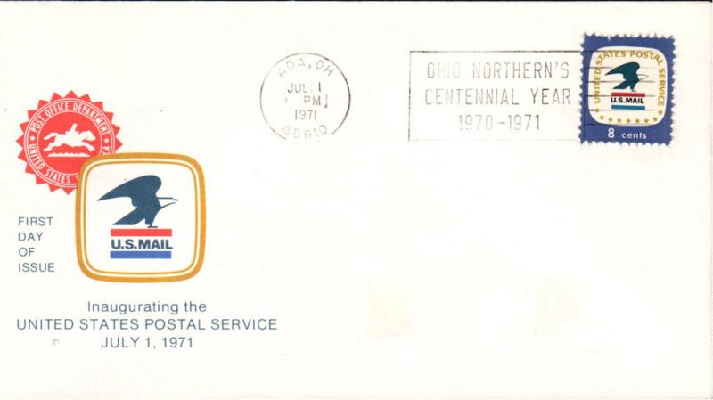 #1396 OH, Ada 7-1-71 USPS FDC