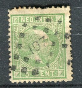 NETHERLANDS INDIES; 1870s early classic William issue used 5c. value