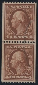 #350 Pair, Used Mint Genuine But Much Rarer Used (GD 4/16)