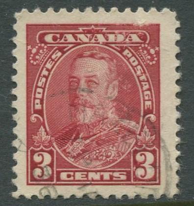 Canada -Scott 219 - KGV Definitive -1935 - FU - Single 3c Stamp