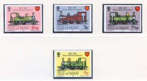 1973 Isle of Man SG35/38 Steam Railway Set Unmounted Mint