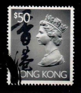 HONG KONG SG717 1992 $50 DEFINITIVE FINE USED