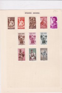 Spanish sahara Stamps on album page Ref 15120