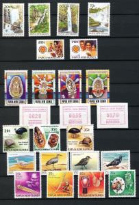 PAPUA NEW GUINEA 1990 Frama Birds Masks MNH (24 Stamps)(Pap2)