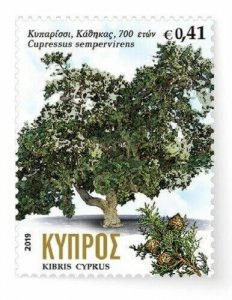 CYPRUS/2019, Centennial Trees Stamp Set (Nature, Flora), MNH 