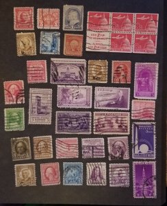 US VINTAGE Used Stamp Lot Collection T5551