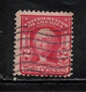USA Scott # 319Fi Used - George Washington - Carmine Shade CV $50