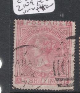 Great Britain Used in Panama SG Z109 Plate Two C35 VFU (5dho)