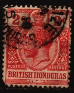 British Honduras Used Scott 76 w/pulled perf