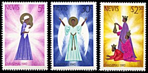 Nevis 118-120, MNH, Christmas 1980