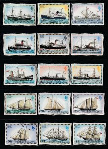 Falkland Islands 260-274 Set MNH Ships