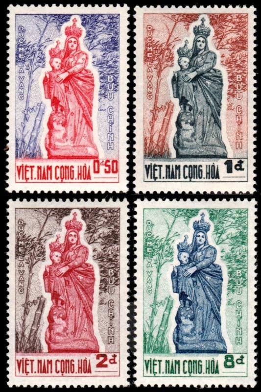 ✔️ SOUTH VIETNAM 1962 - MADONNA LA VANG MI#270/273 SC#193/196 ** MNH OG [VN270]