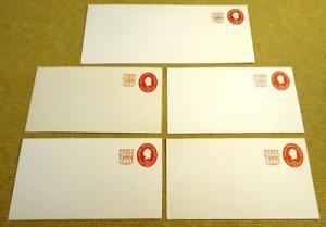 U538, 2c U.S. Postage Envelopes qty 5