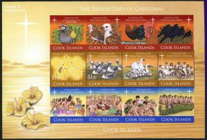Cook Islands 2011, The twelve days of Christmas s/s, MNH