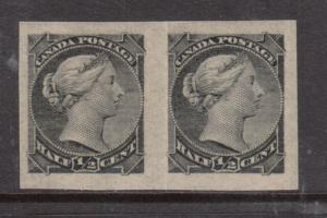 Canada #34a Extra Fine Never Hinged Imperf Pair