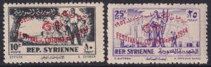 Syria 1954 Sc 387-8 set MNH**