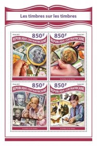 2017 Centrafrique - Stamps On Stamps   |  Michel Code: 7420-7423