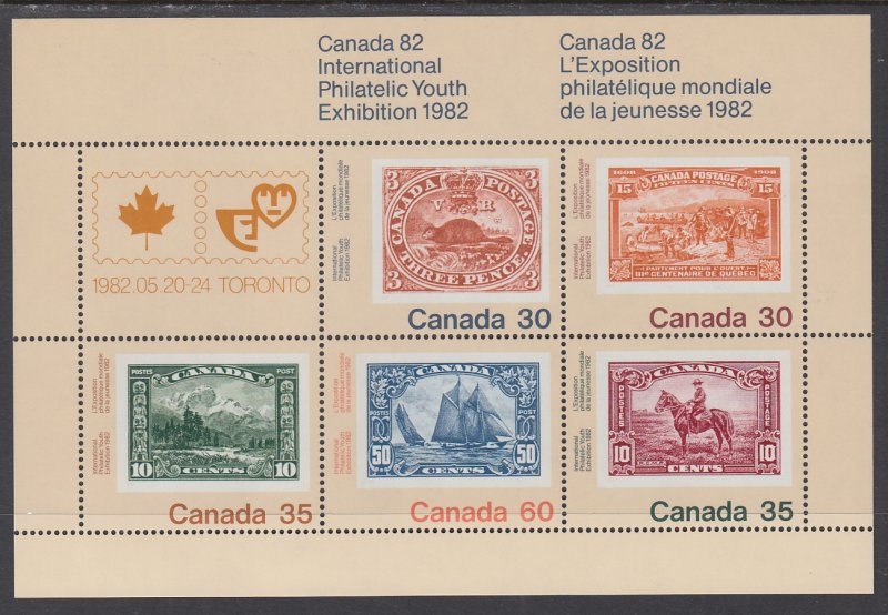 Canada 913a Stamp on Stamp Souvenir Sheet MNH VF