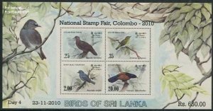 Sri Lanka (Ceylon) 2010, Colombo Stamp Fair 2010 Overprint s/s, MNH