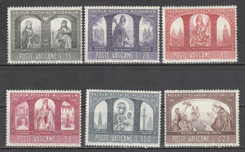 Vatican  1966  Scott No. 433-38  (N**) Complet