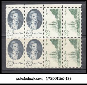 USA - 1978 CAPTAIN COOK ISSUE SCOTT#1732-1733  - BLK OF 4 -2V - MINT NH