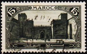 Morocco(French). 1917 15c S.G.128 Fine Used