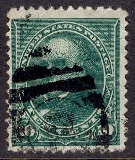 US Stamp #258 10c Webster USED SCV $20.00