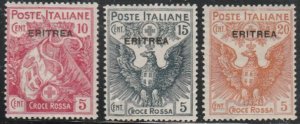 Eritrea #B1-B3 Mint Hinged Full Set of 3 cv $41.25