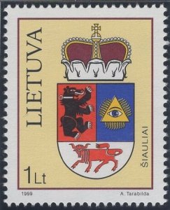 Lithuania 1999 MNH Sc 643 1 l Siauliai Coat of Arms
