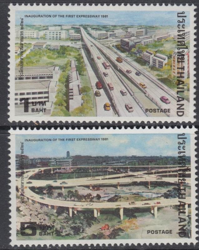 XG-AB500 THAILAND - Cars, 1981 First Expressway Inauguration MNH Set