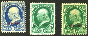 U.S. #SPECIMEN SET 