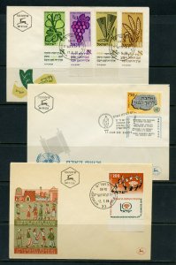 ISRAEL LOT Aii  OF 24 DIFFERENT FIRST DAY COVERS AS SHOWN