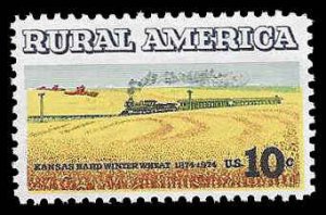 PCBstamps   US #1506 10c Rural American - Wheat, MNH, (54)