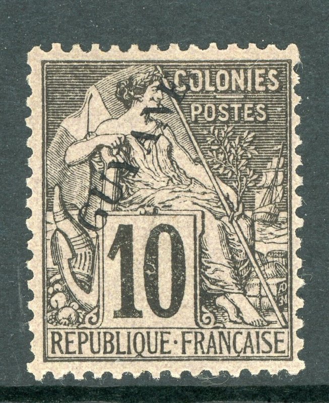 French Guiana 1892 French Colony 10¢ Black Scott #22 Mint E40