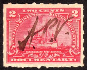 1898, US 2c, Documentary, Used, Sc R164p