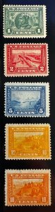 US Scott #397, 398, 399, 400, 400A complete set M-NG: faults, but mint