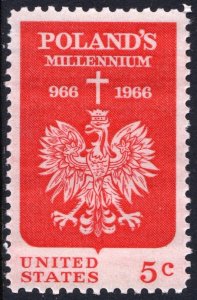 SC#1313 5¢ Poland's Millenium Issue (1966) MNH